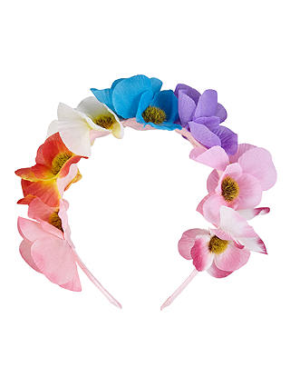 John Lewis & Partners Children's Summer Flower Crown Headband, Multi