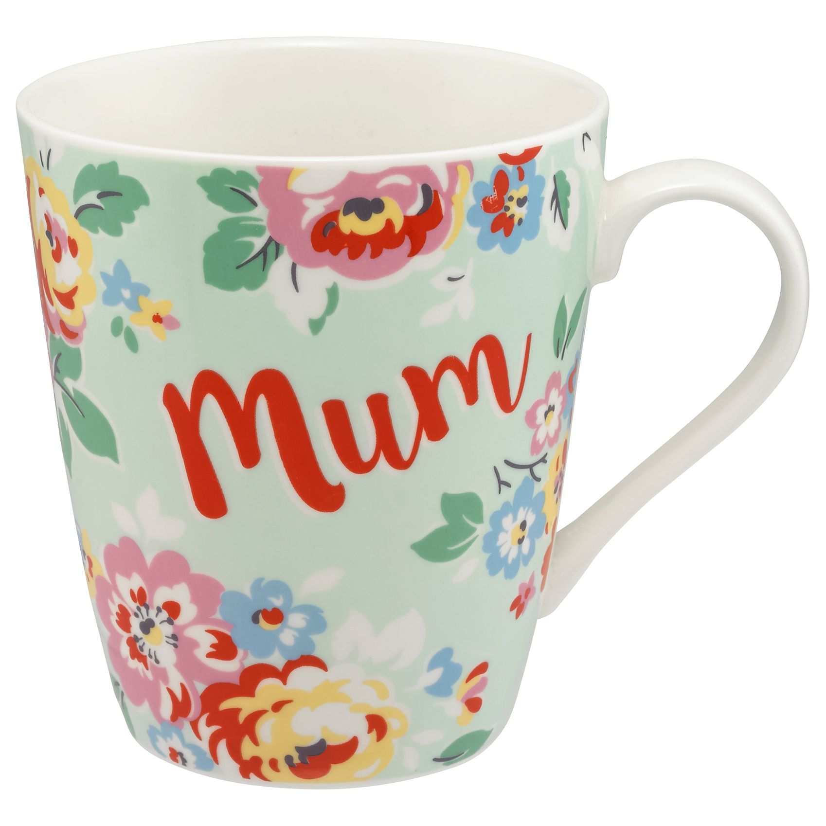 Cath Kidston Wells Rose Mum Mug, Soft Mint, 475ml