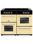 Belling Farmhouse 110E Electric Range Cooker with Ceramic Hob, Cream