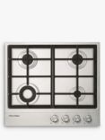 Fisher & Paykel CG604DLPX1 Gas Hob, Stainless Steel