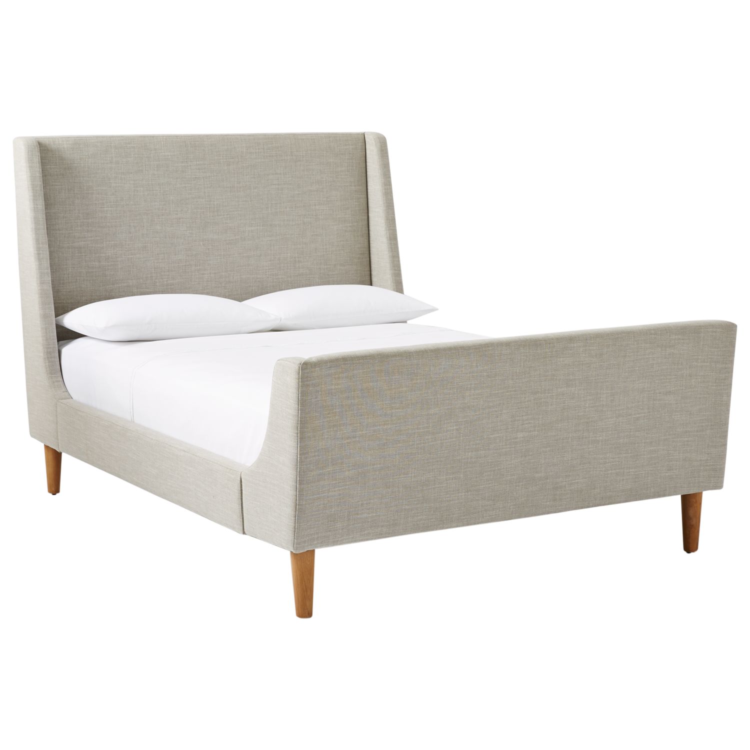 west elm Upholstered Sleigh Bed, King Size