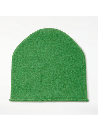 John Lewis & Partners Cashmere Roll Beanie Hat
