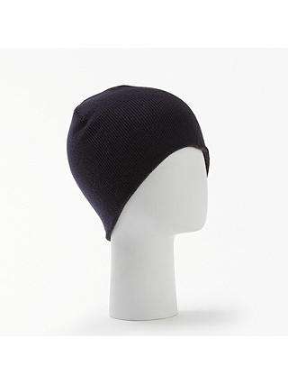 John Lewis & Partners Reversible Solid Beanie Hat, One Size