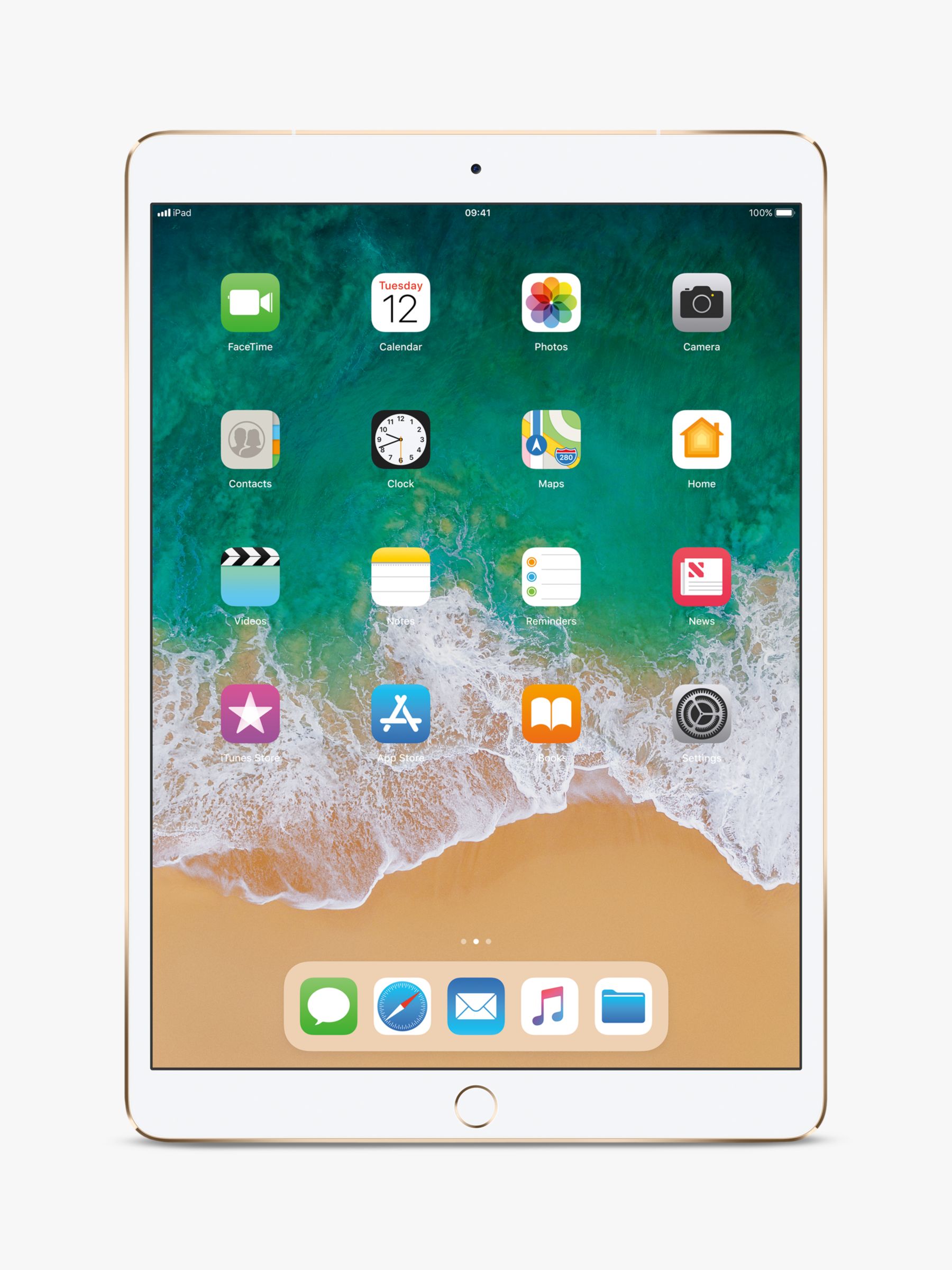 2017 Apple iPad Pro 10.5", A10X Fusion, iOS11, Wi-Fi & Cellular, 512GB, Gold
