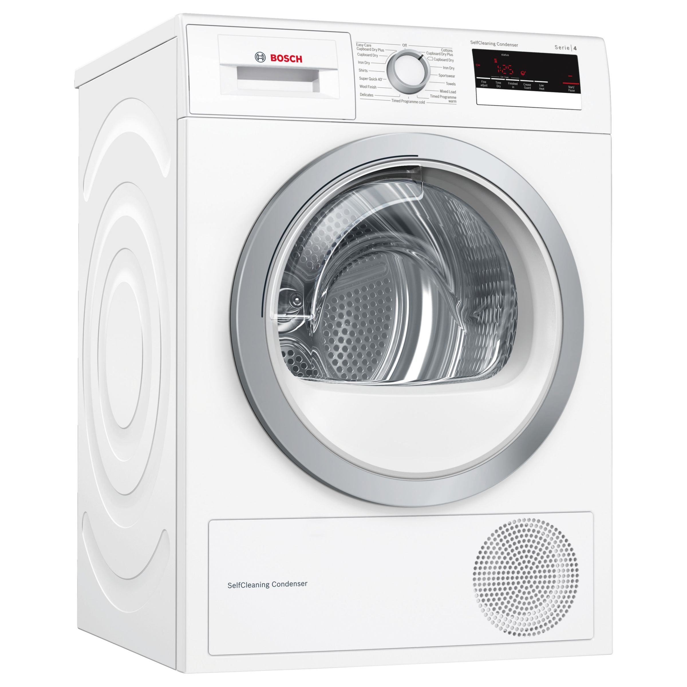 Bosch WTM85230GB Condenser Tumble Dryer with Heat Pump, 8kg Load, A++ Energy Rating, White