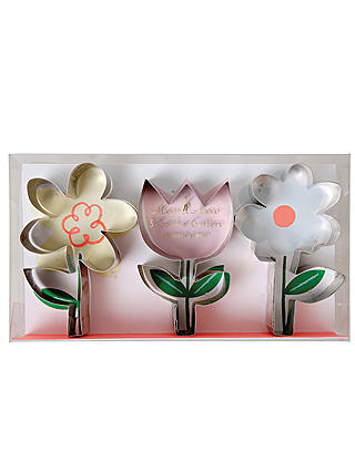 Meri Meri Flower Cookie Cutters, Set of 3