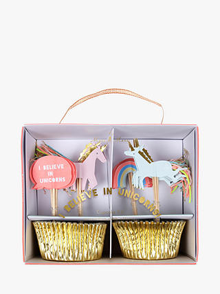 Meri Meri I Believe In Unicorns Cupcake Kit, Set of 24