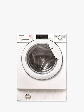 Hoover HBWD7514DA Integrated Washer Dryer, 7kg Wash/5kg Dry Load, A Energy Rating, 1400rpm Spin, White