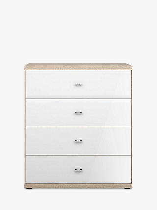 John Lewis & Partners Satis Glass Front 4 Drawer Chest