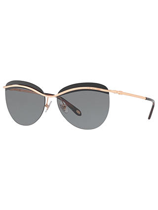 Tiffany & Co TF3057 Cat's Eye Sunglasses, Rose Gold/Grey