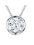 Jools by Jenny Brown Cubic Zirconia Dot Necklace, Silver