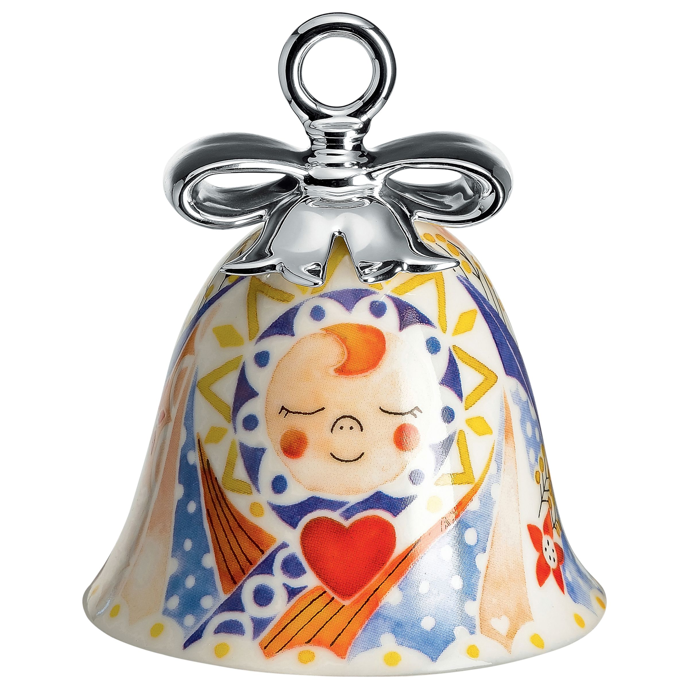 Alessi "Holy Family" Jesus Bell Christmas Decoration, Multi