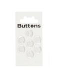 Groves Rimmed Button, 13mm, Pack of 8