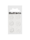 Groves Star Button, 15mm, Pack of 6