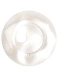 Groves Rimmed Button, 11mm, Pack of 8, Cream