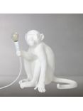 Seletti Sitting Monkey Table Lamp, White