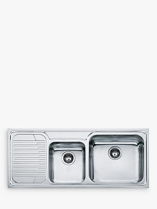 Franke Galassia GAX 621 1.5 Bowl Kitchen Sink, Stainless Steel