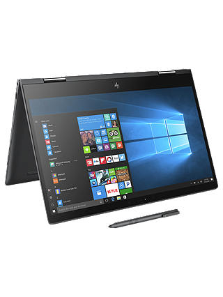 HP ENVY X360 15-bq052na Convertible Laptop with Stylus, AMD A12, 8GB RAM, 256 SSD, 15.6” Full HD Touch Screen, Dark Ash Silver