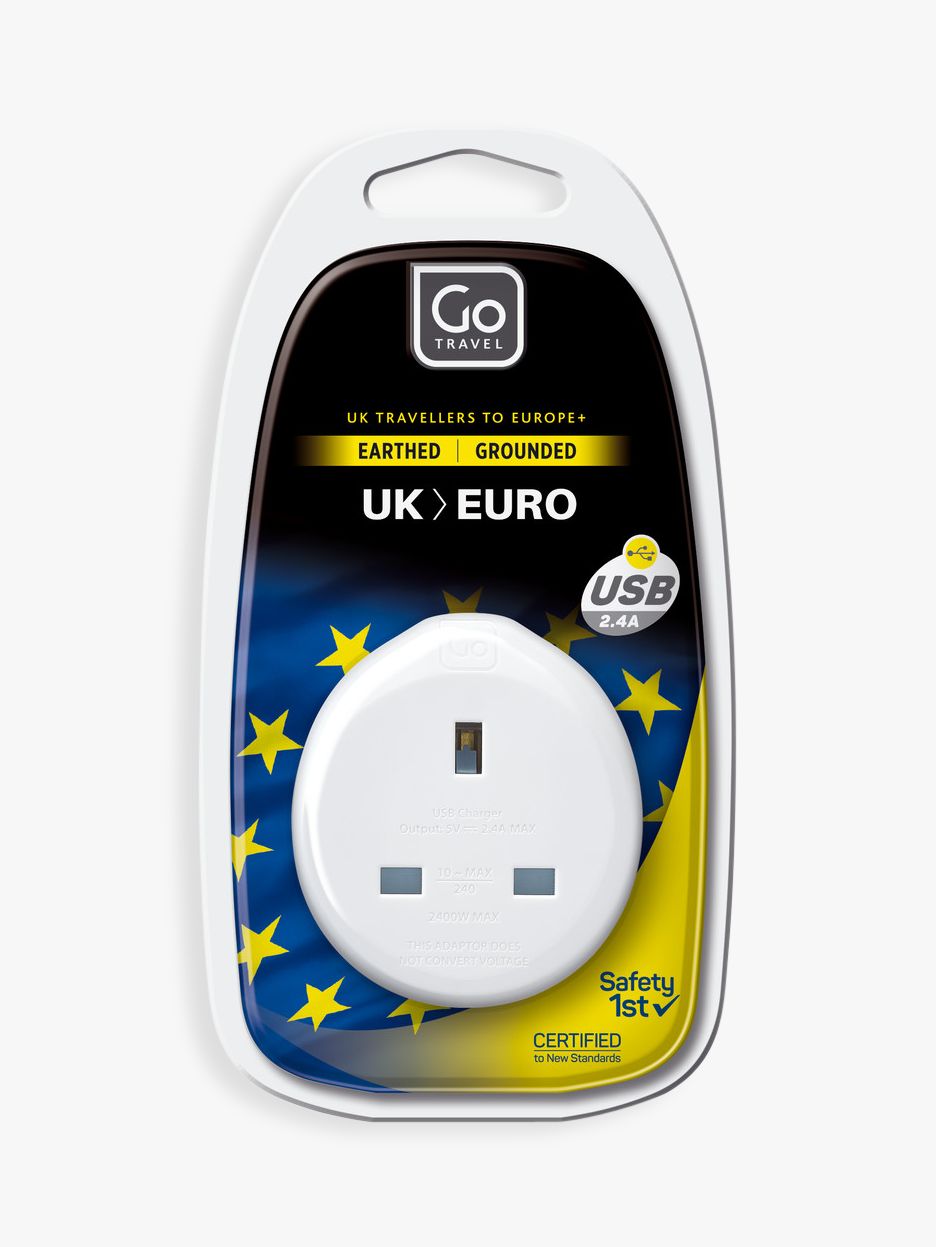 Go Travel UK-EU Adaptor