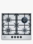 Neff T26DS59N0 FlameSelect Gas Hob, Stainless Steel