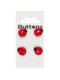 Groves Ladybird Button, 15mm, Pack of 4