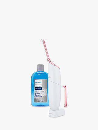 Philips Sonicare HX8432/12 AirFloss Pro Dental Flosser with Mouth Wash, Pink