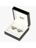 Montblanc Snowcap Star Cufflinks, Silver/Black