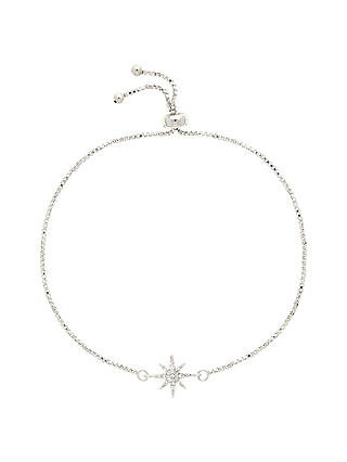 Melissa Odabash Glass Crystal Star Chain Bracelet