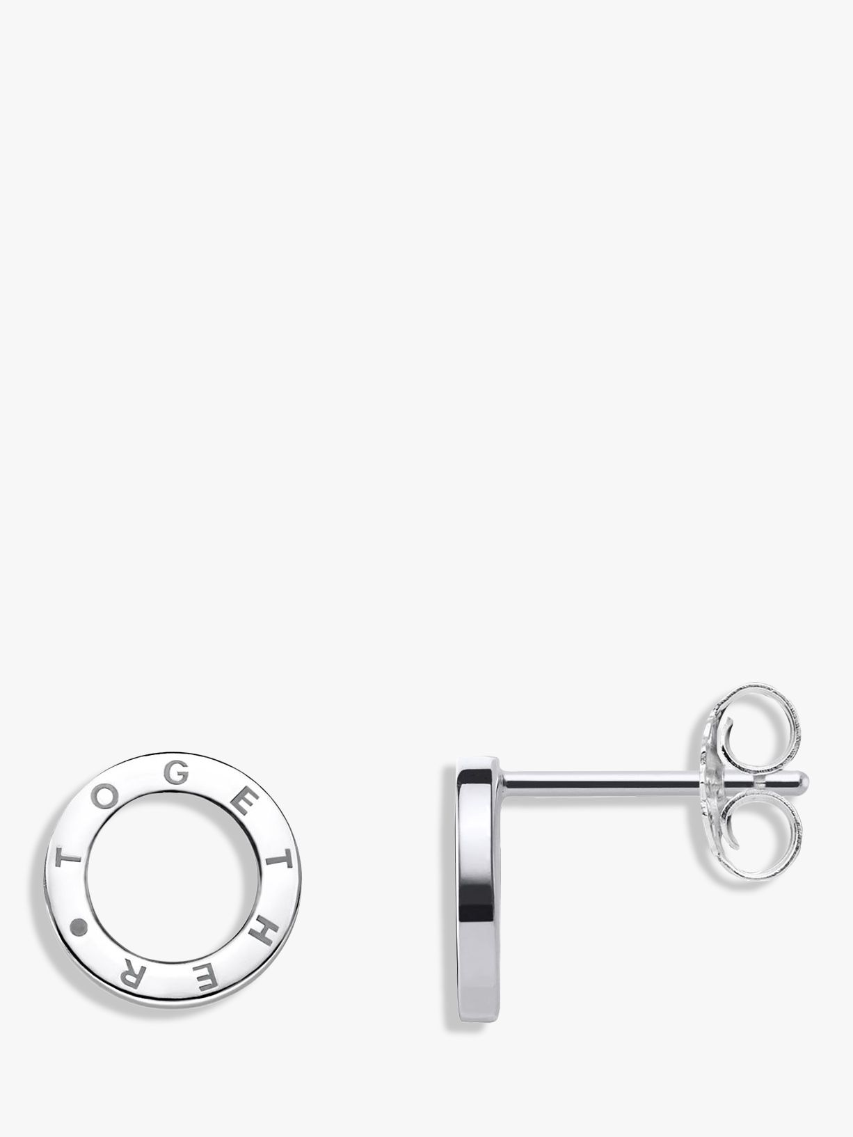 THOMAS SABO Glam & Soul Together Forever Stud Earrings, Silver at
