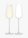 LSA International Wine Culture Champagne Flutes, 330ml, Set of 2