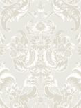 Cole & Son Wyndham Wallpaper, White and Mica 94/3015