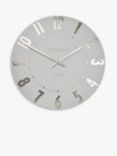 Thomas Kent Mulberry Wall Clock, 30cm, Silver Cloud