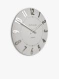 Thomas Kent Mulberry Wall Clock, 30cm, Silver Cloud