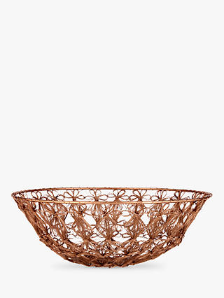 John Lewis & Partners Wire Basket, Copper