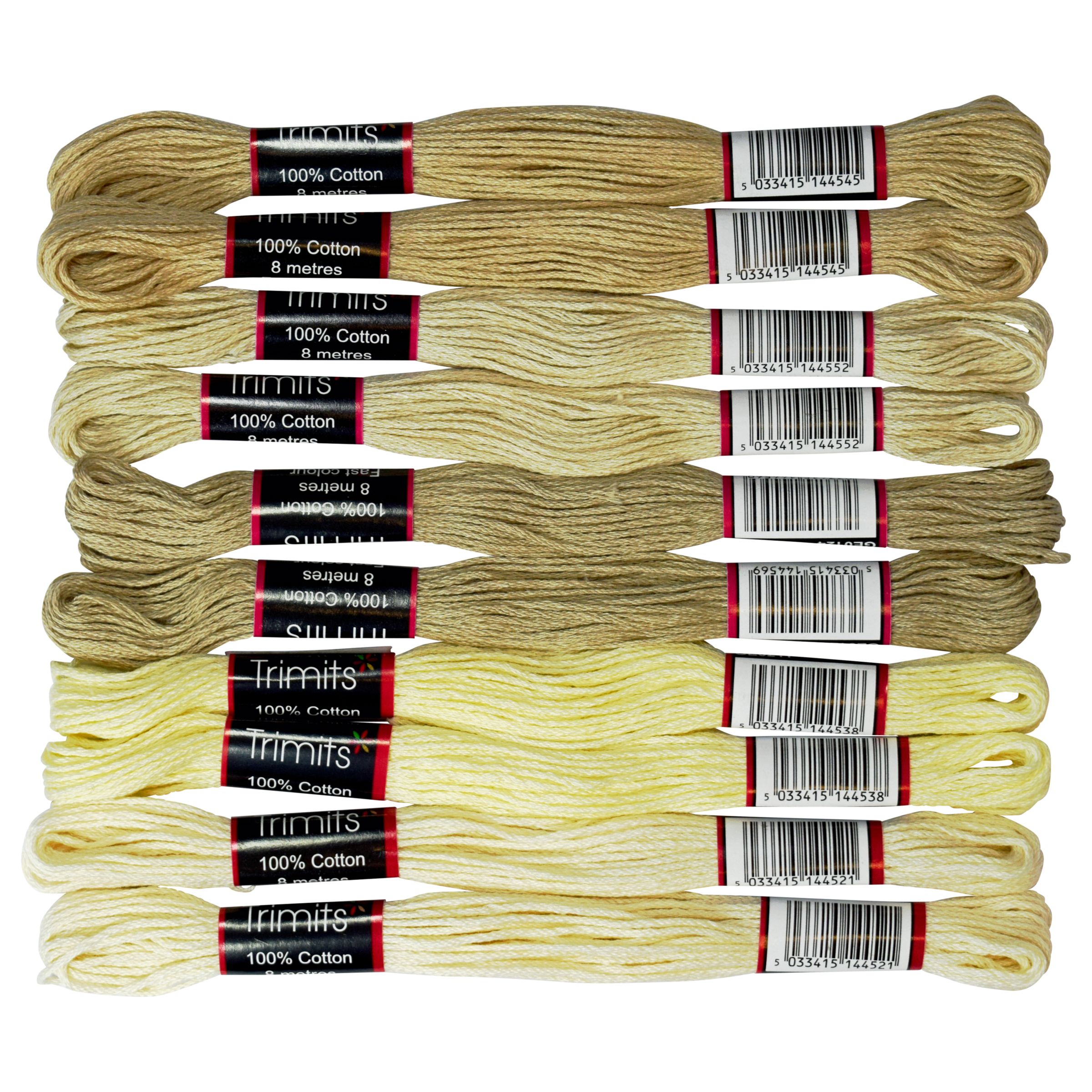 Habico Embroidery Threads, 10 Skeins