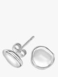 Dower & Hall Dimple Pebble Stud Earrings