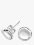 Dower & Hall Dimple Pebble Stud Earrings