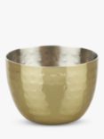 John Lewis Kainoosh Hammered Stainless Steel Dip Bowls, Gold, Dia.11.5cm, Set of 3