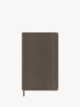 Moleskine Large Soft Cover Ruled Notebook, Earth Brown