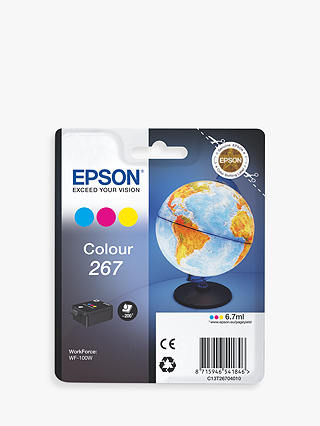 Epson Globe T2670 Inkjet Printer Cartridge, Tri-Colour