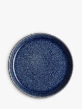 Denby Studio Blue Stoneware Medium Coupe Plates, Chalk/Blue, Dia.21cm, Set of 4