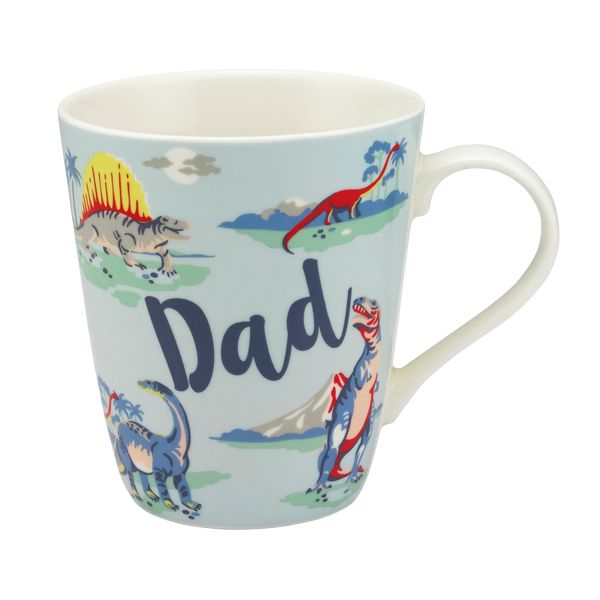 Cath Kidston 'Dad' Dinosaurs Mug, Multi, 400ml
