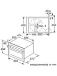 Bosch Series 4 CMA583MS0B Built-In Combination Microwave with Grill, Stainless Steel