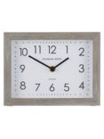 Thomas Kent Smithfield Rectangular Wood Finish Mantel Clock, 21cm