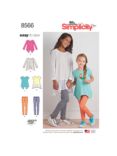 Simplicity Children's Easy To Sew Tunic and Leggings Sewing Pattern, 8556