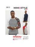 Simplicity Mimi G Style Men's Top Sewing Pattern, 8613