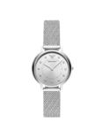 Emporio Armani Women's Crystal Mesh Bracelet Strap Watch