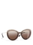 CHANEL Butterfly Sunglasses CH4236 Gold/Brown Gradient