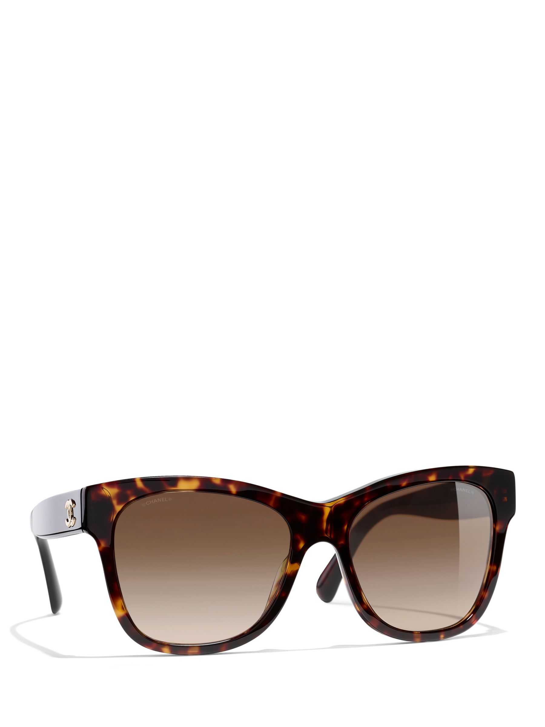 Chanel Interlocking CC Logo Oversize Sunglasses - Brown Sunglasses,  Accessories - CHA961091