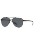 Prada Linea Rossa PS 54TS Men's Polarised Aviator Sunglasses